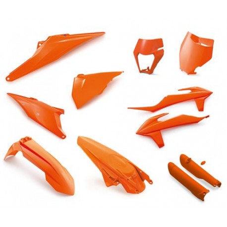 SX 2019-2021Orange-Blanc KIT PLASTIQUE