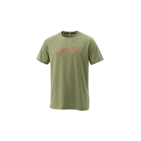 CAMO TEE GREEN MELANGE