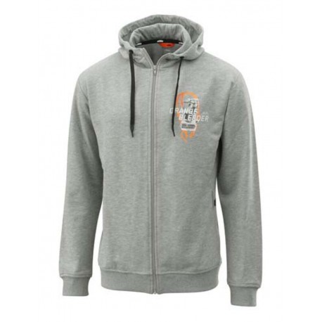 ORANGE FLUIDS ZIP HOODIE