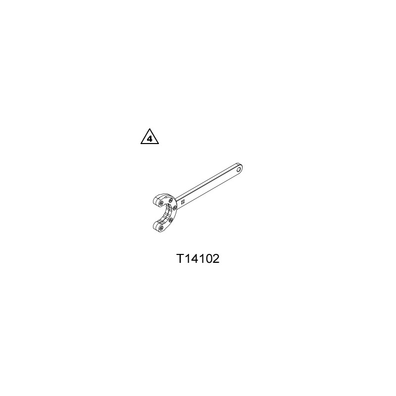 Special wrench
needed to exchange the seal