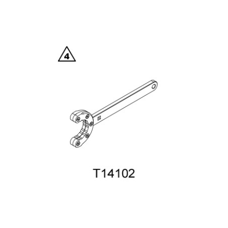 Special wrench
needed to exchange the seal